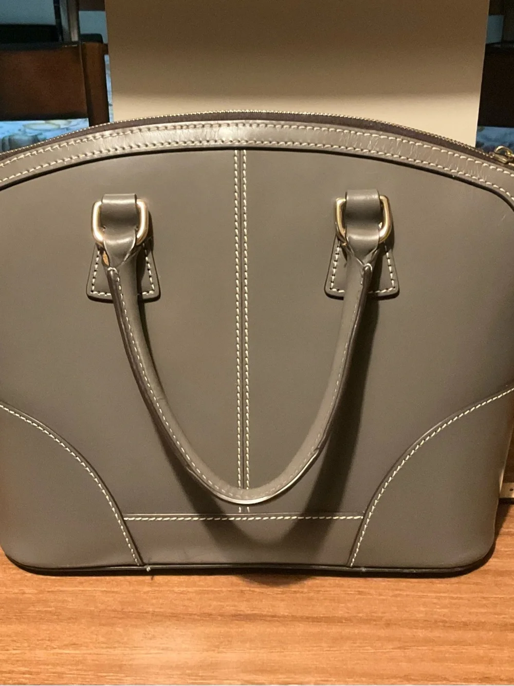Dooney & Bourke Leather Handbag & Matching Wallet Set